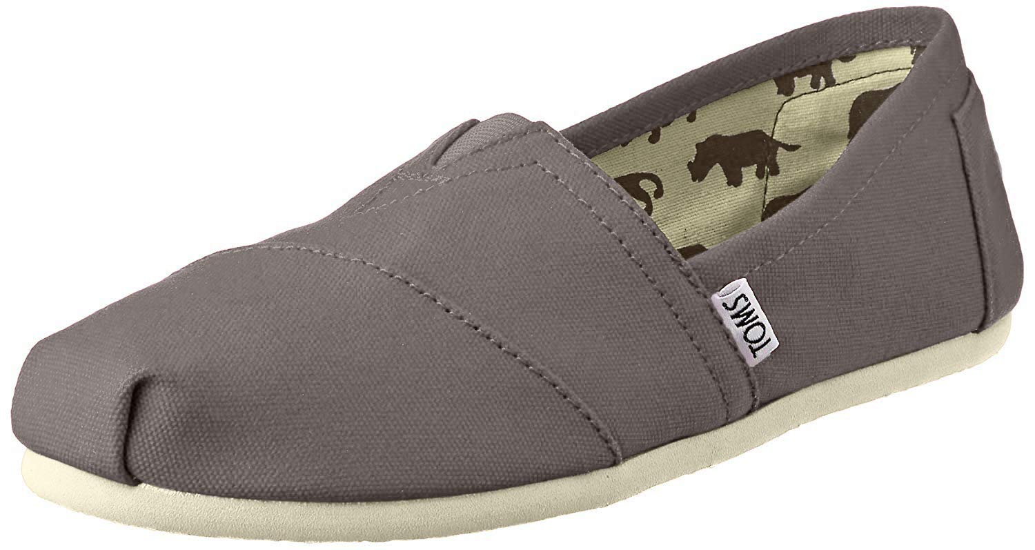 TOMS Womens Blue Chambray Classic - Ash Canvas - 6.5