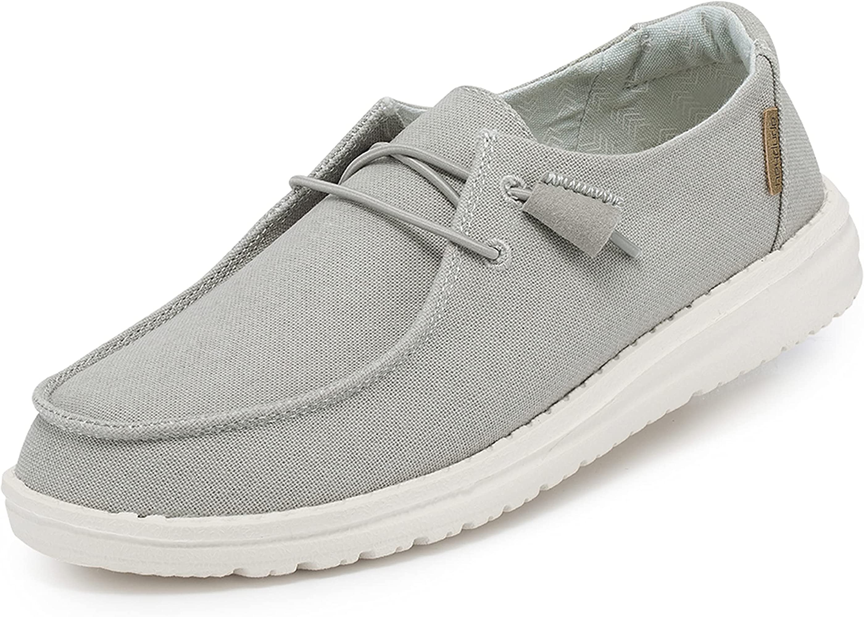 Hey Dude Womens Wendy Loafer - Chambray Light Grey - Size 6