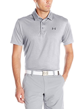 Under Armour Mens UA Playoff Polo - M - Overcast Gray/Stealth Gray