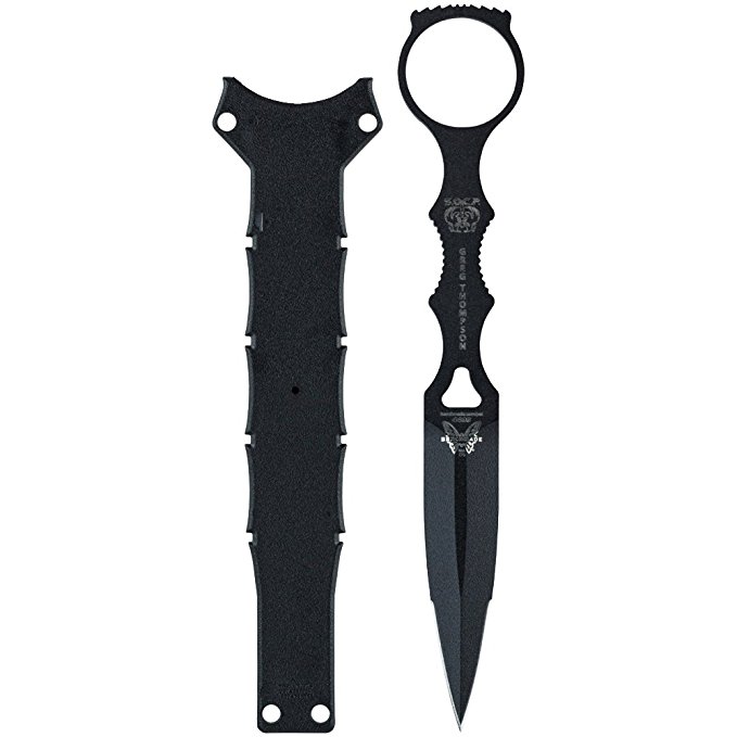 Benchmade - SOCP Dagger 176 with Black Sheath - Skelentonized Dagger - Plain Edge - Coated Finish - Black Handle