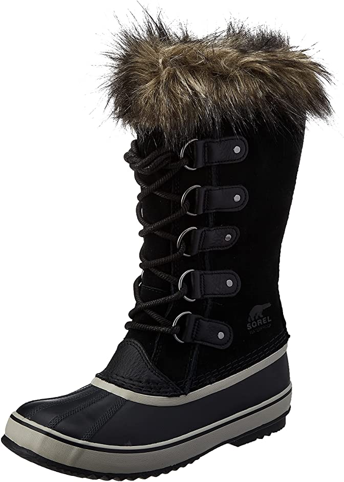 Sorel Womens Joan of Arctic Boots - Black/Quarry - 10