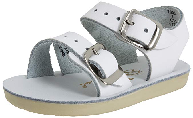 Salt Water Sandals by Hoy Shoe Sea Wees,White,1 M Infant