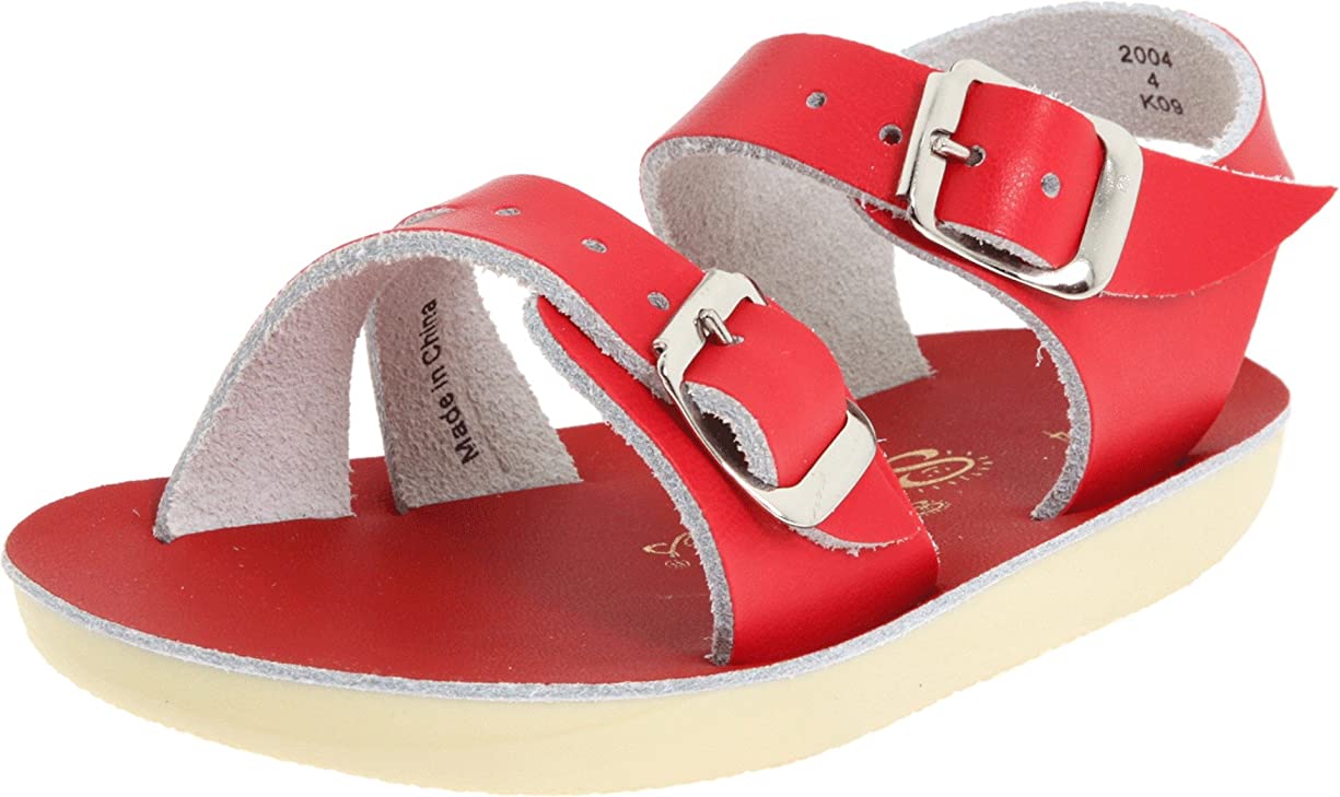 Salt Water Sandals Girls Sea Wees Hoy Shoes - Red - Size 3
