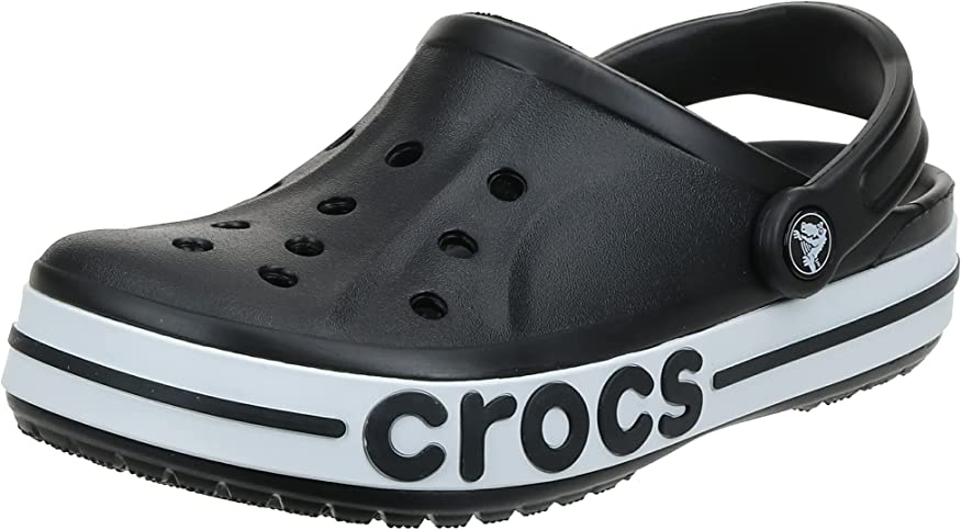 Crocs Bayaband Unisex Clogs - Black/White - M8W10