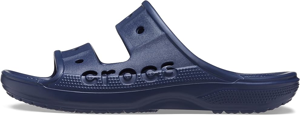 Crocs Unisex Baya Two-Strap Slide Sandals - Navy - M9/W11