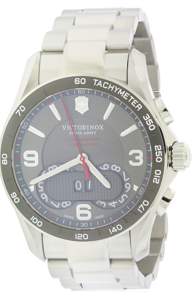 Swiss Army Victorinox Chronograph Stainless Steel Mens Watch 241618 - (Open Box)