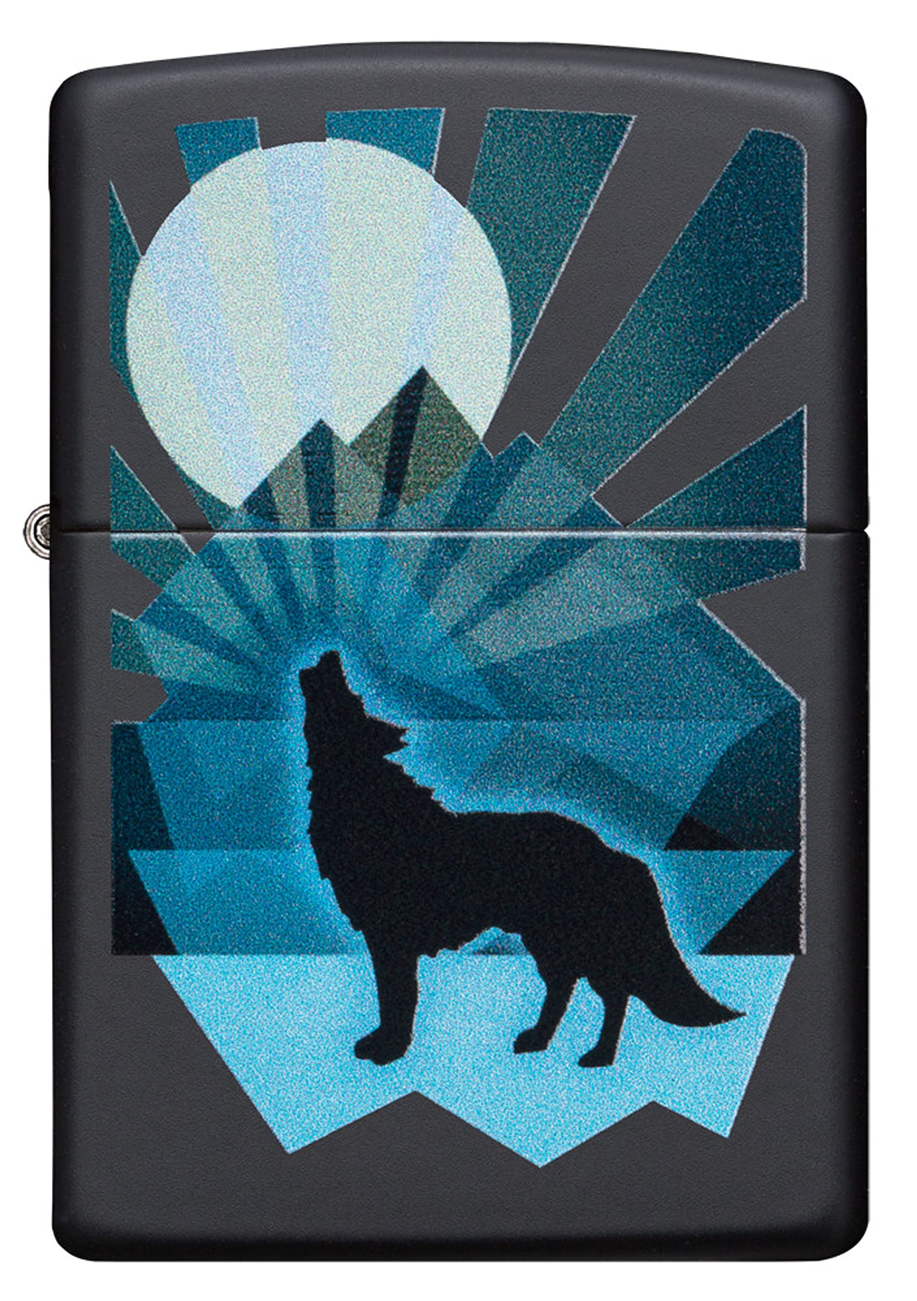 Zippo 218 Wolf and Moon Design Lighter