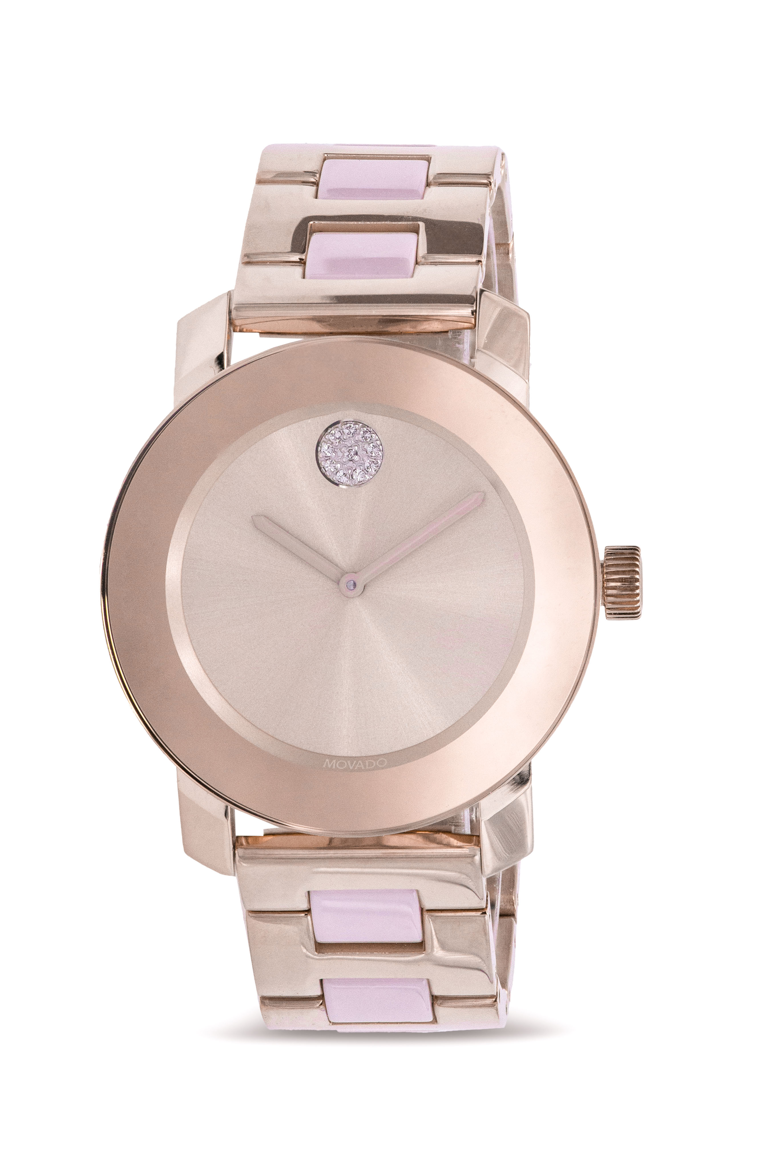 Movado Bold Iconic Pale Rose Gold-Tone Ladies Watch 3600639