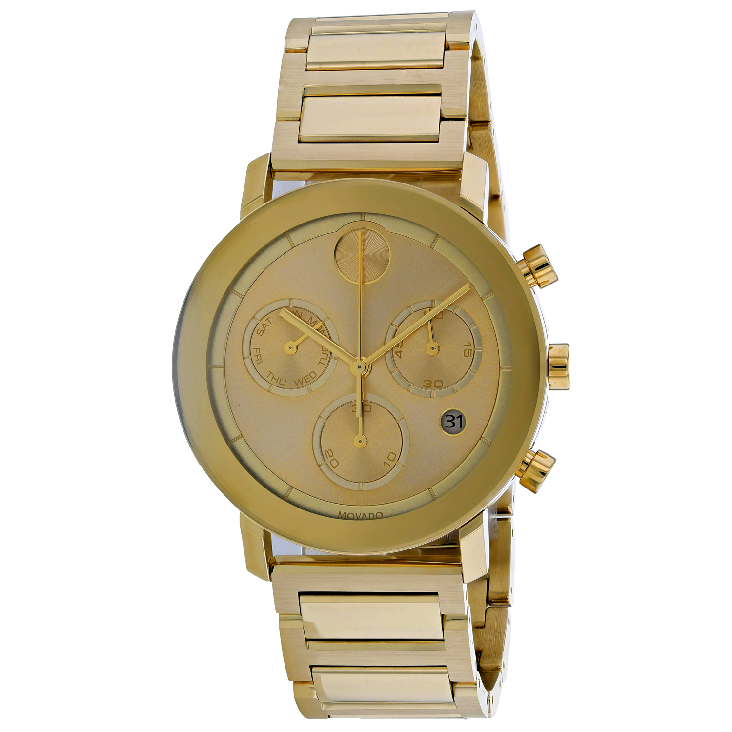 Movado Bold Evolution Gold Ion-Plated Mens Watch 3600682