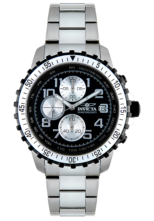 Invicta Mens Chronograph Stainless Steel Watch 6000