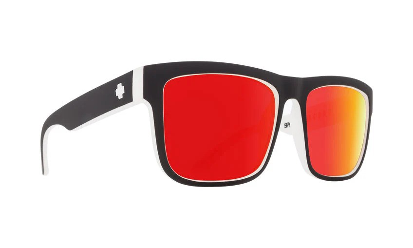 Spy Discord HD Plus Gray Green with Red Spectra Square Sunglasses