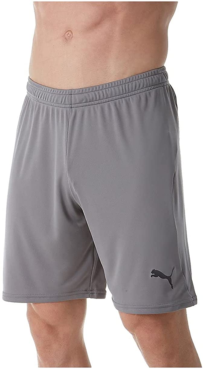 PUMA Mens Liga Core Shorts - Steel Gray/Black - Small