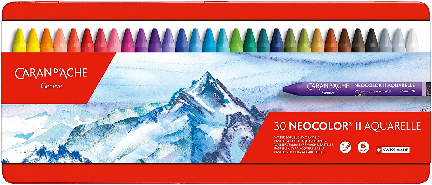 Caran DAche Classic Neocolor II Water-Soluble Pastels - 30 Colors