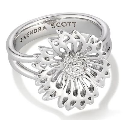 Kendra Scott Brielle Band Ring in Silver Size 5