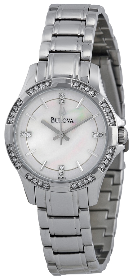 Bulova Stainless Steel Ladies Watch 96L191