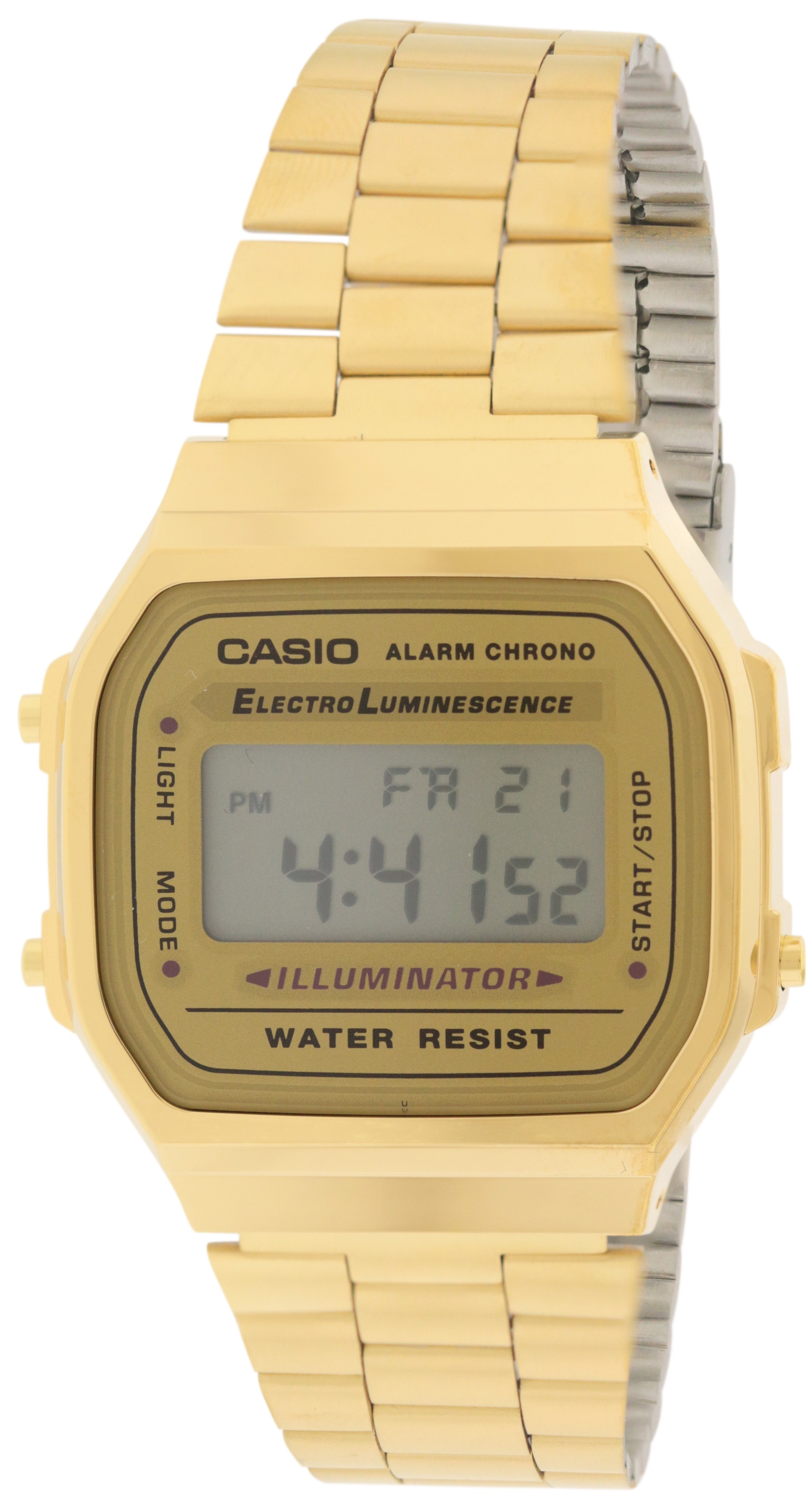 Casio Gold-Tone Stainless Steel Mens Watch A168WG-9WDF