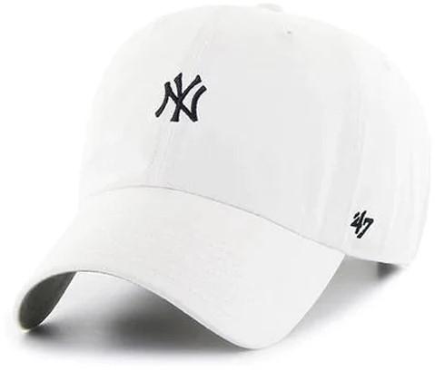 47 Brand New York Yankees Base Runner Clean Up Cap - White - One Size