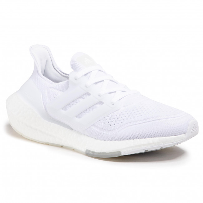 Adidas Ultraboost 21  Mens Shoes - Cloud White / Cloud White / Grey Three - 9
