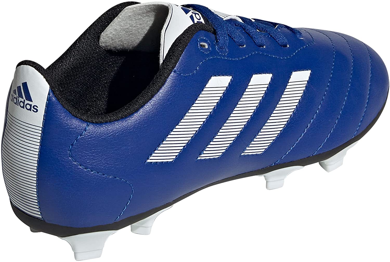 adidas Kids Unisex Soccer Goletto VIII Firm Ground Cleats - Royal Blue / Cloud White / Core Black - 6K
