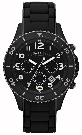 Marc by Marc Jacobs Rock Chronograph Silicone Mens Watch MBM2583