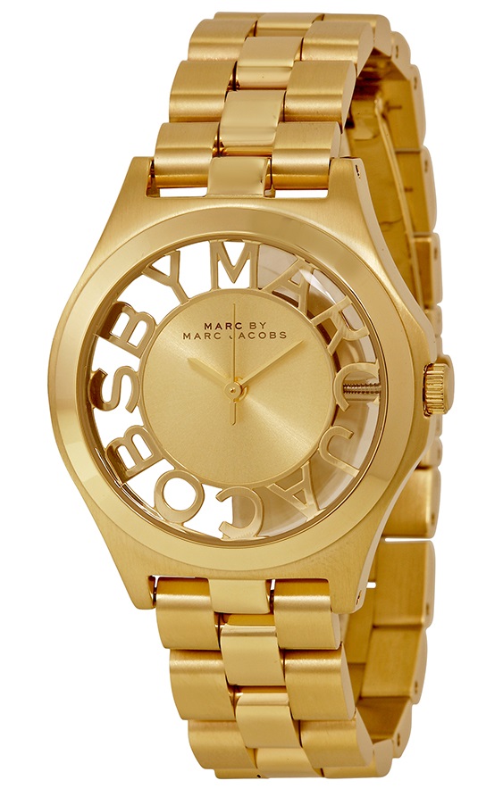 Marc by Marc Jacobs Henry Skeleton Gold-Tone Ladies Watch MBM3292 - (Open Box)