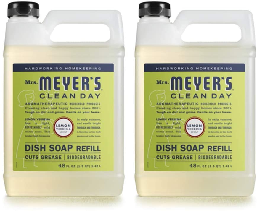 Mrs. Meyers Clean Day Liquid Dish Soap Refill - Lemon Verbena - 48 Ounce - 2 PK