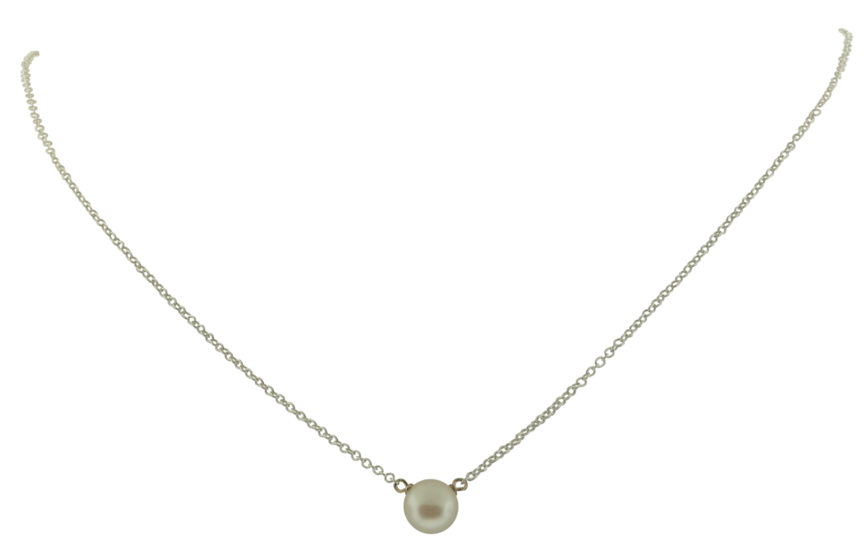 Dogeared Pearls of Wisdom White Pearl Sterling Silver Necklace - PS1021
