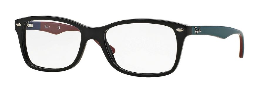 Ray-Ban Matte Black Grey Eyeglasses RX5228-5544-55