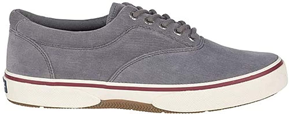 Sperry Mens Halyard CVO Canvas Sneaker - Grey Corduroy - 9