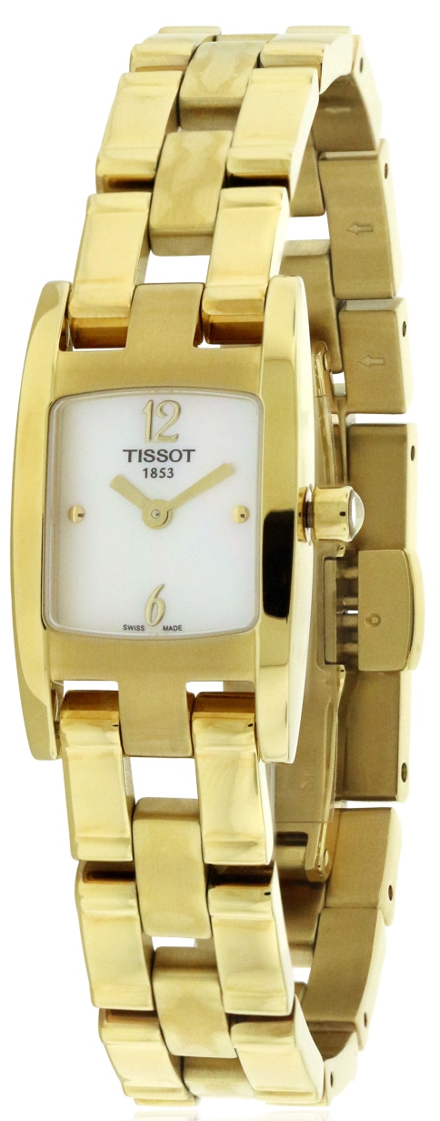 Tissot T3 Gold-Tone Ladies Watch T0421093311700 (open box)