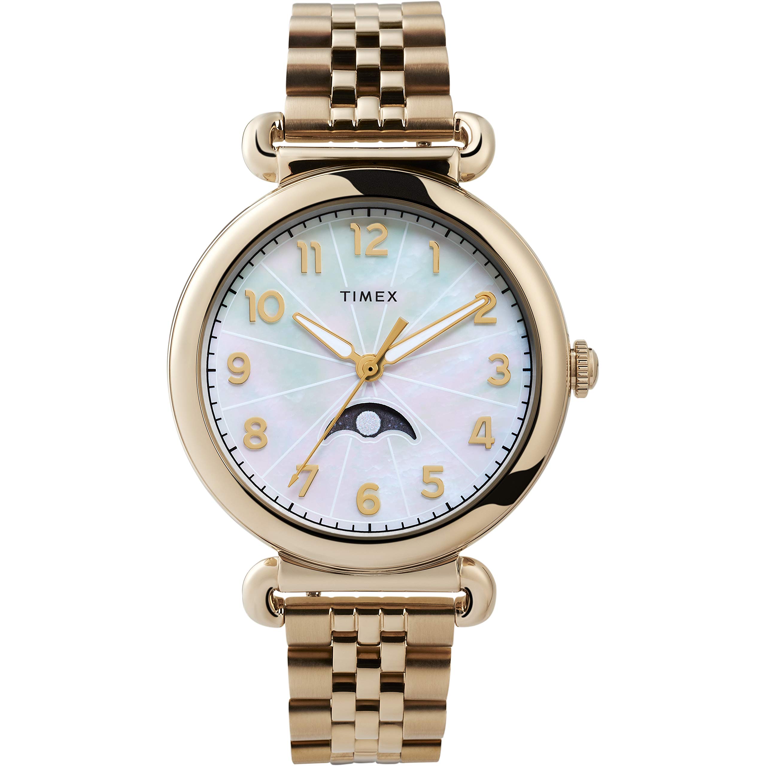 Timex Womens Model 23 33mm SST Case Black Dial Gold-tone Bracelet