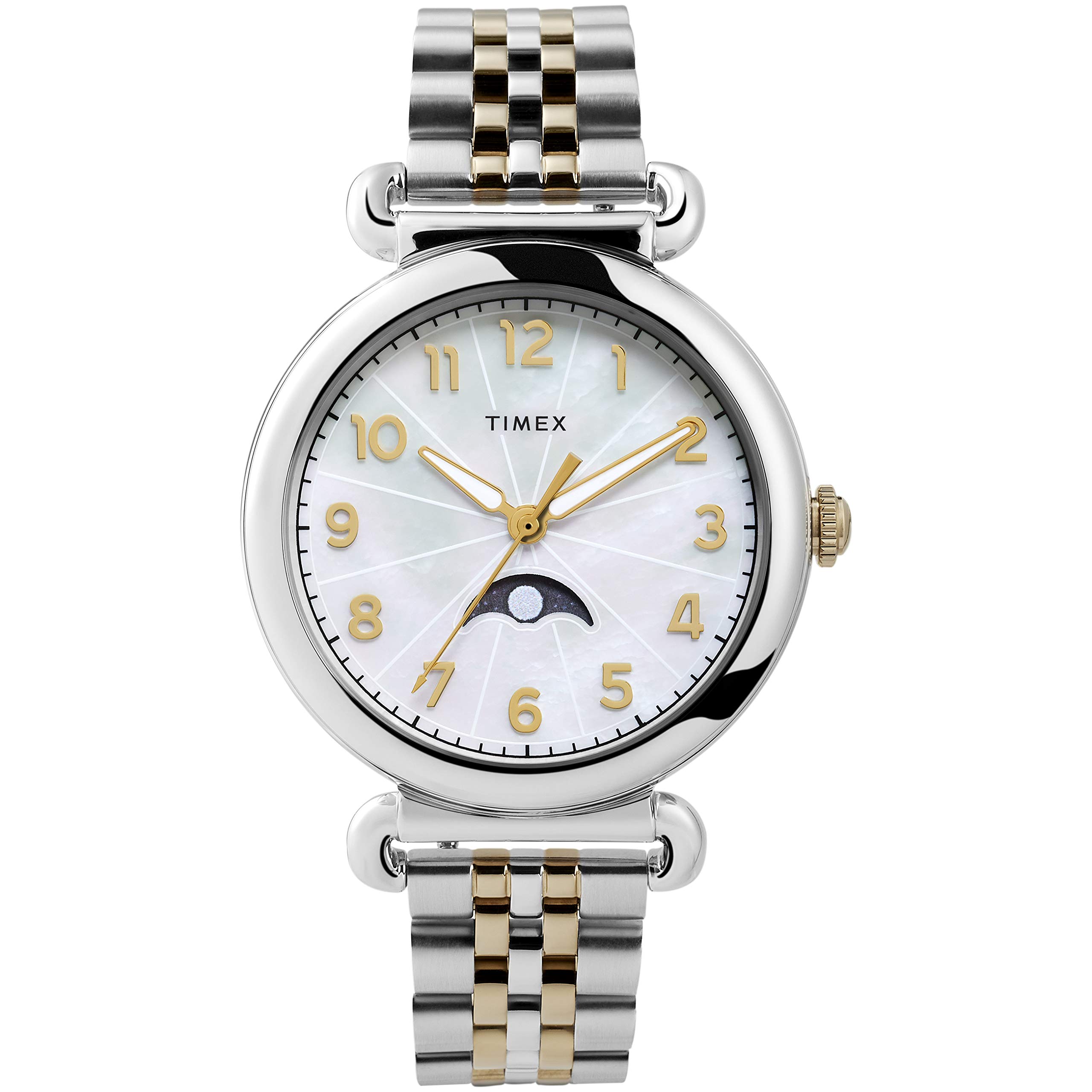 Timex Womens Model 23 38mm Two-tone Case MOP Dial Bracelet