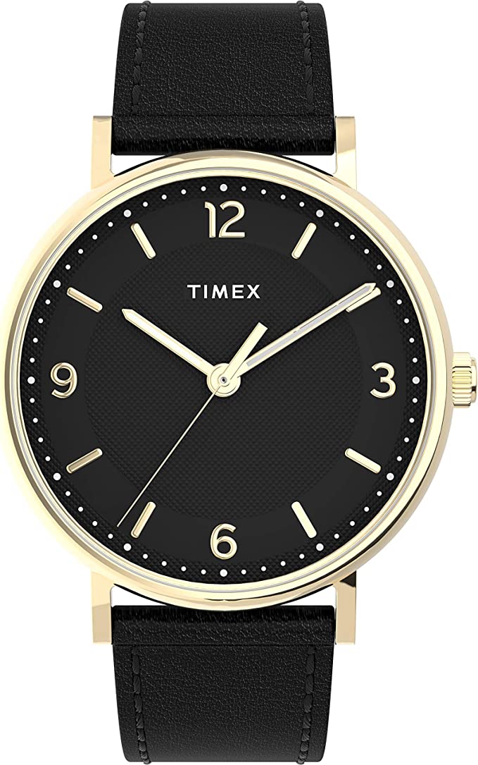 Timex Southview Gold-Tone Leather Mens Watch TW2U67600