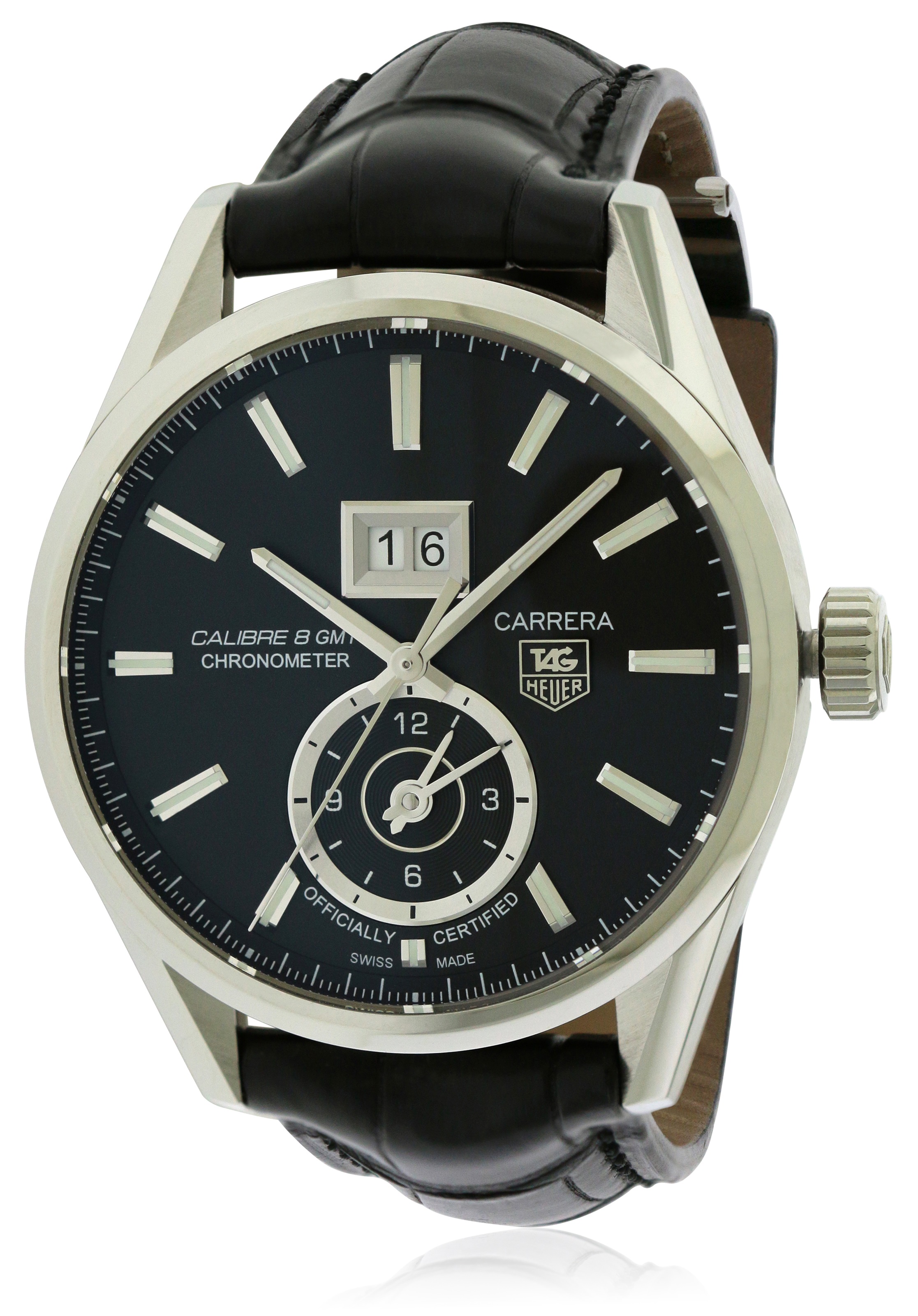 Tag Heuer Carrera Automatic Leather Mens Watch WAR5010.FC6266