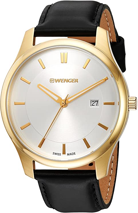 Wenger City Classic Leather Mens Watch 01.1441.106