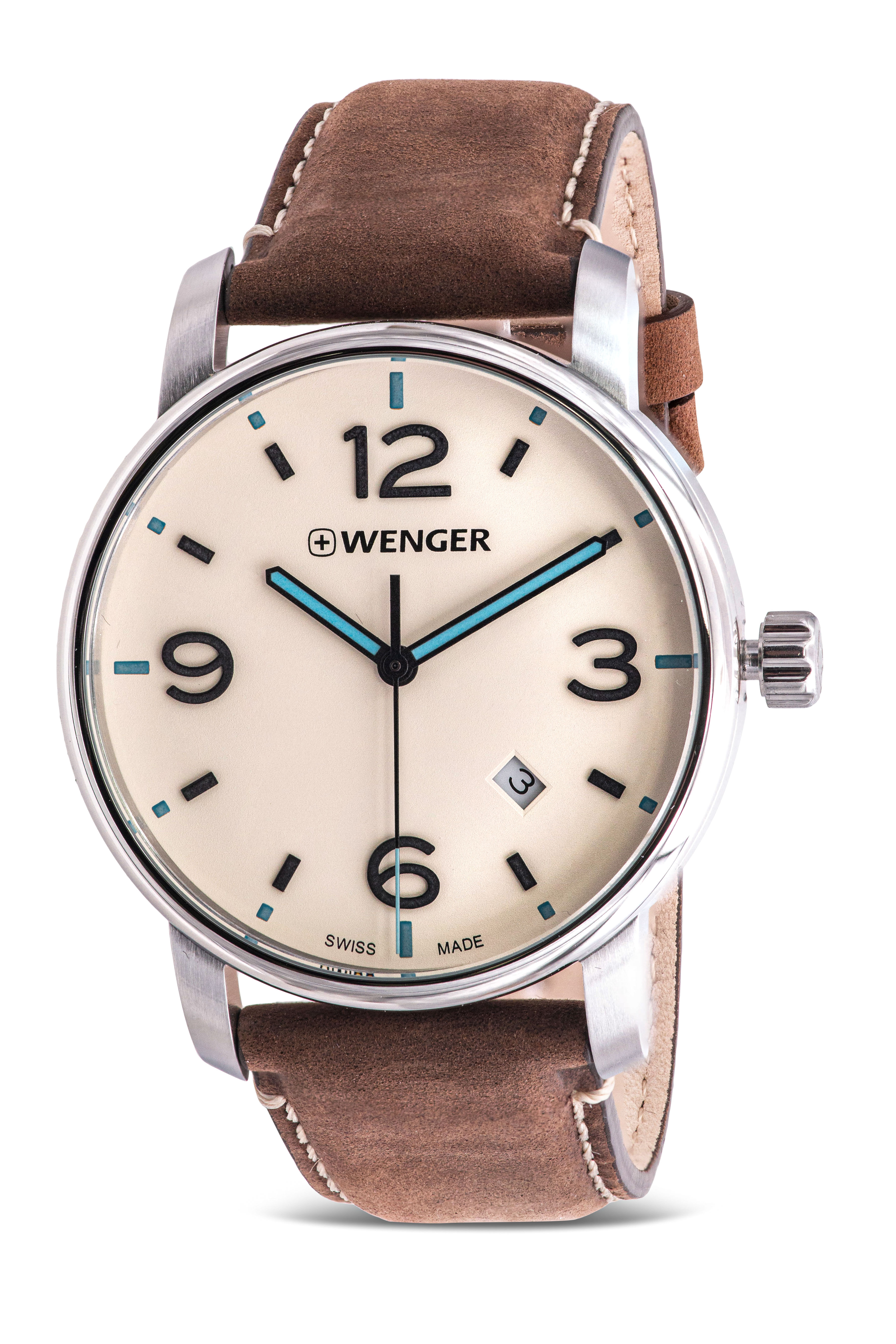 Wenger Urban Metropolitan Leather Mens Watch 01.1741.118