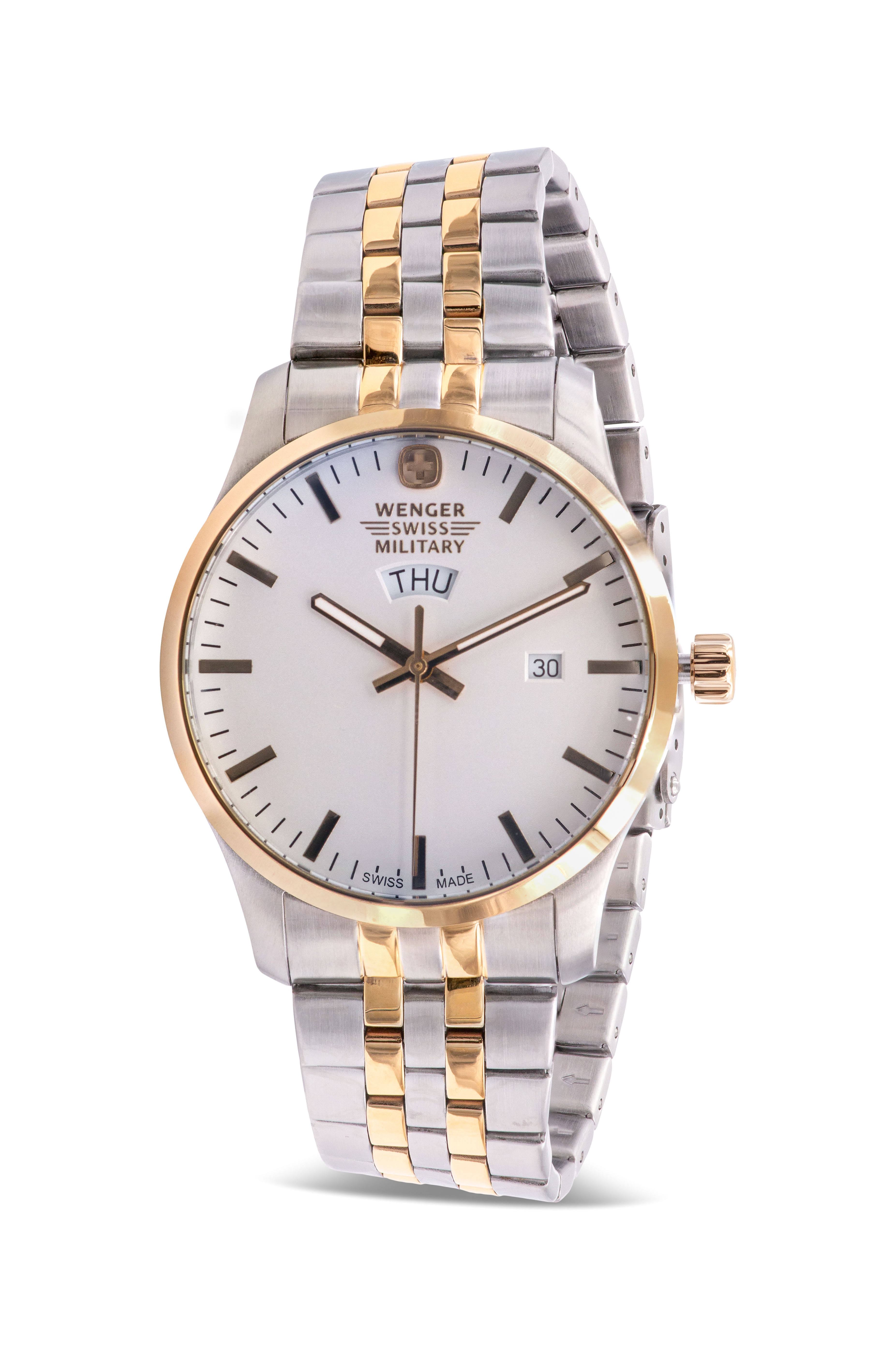 Wenger Swiss Military Terragraph Two-Tone Mens Watch 01.9041.214C