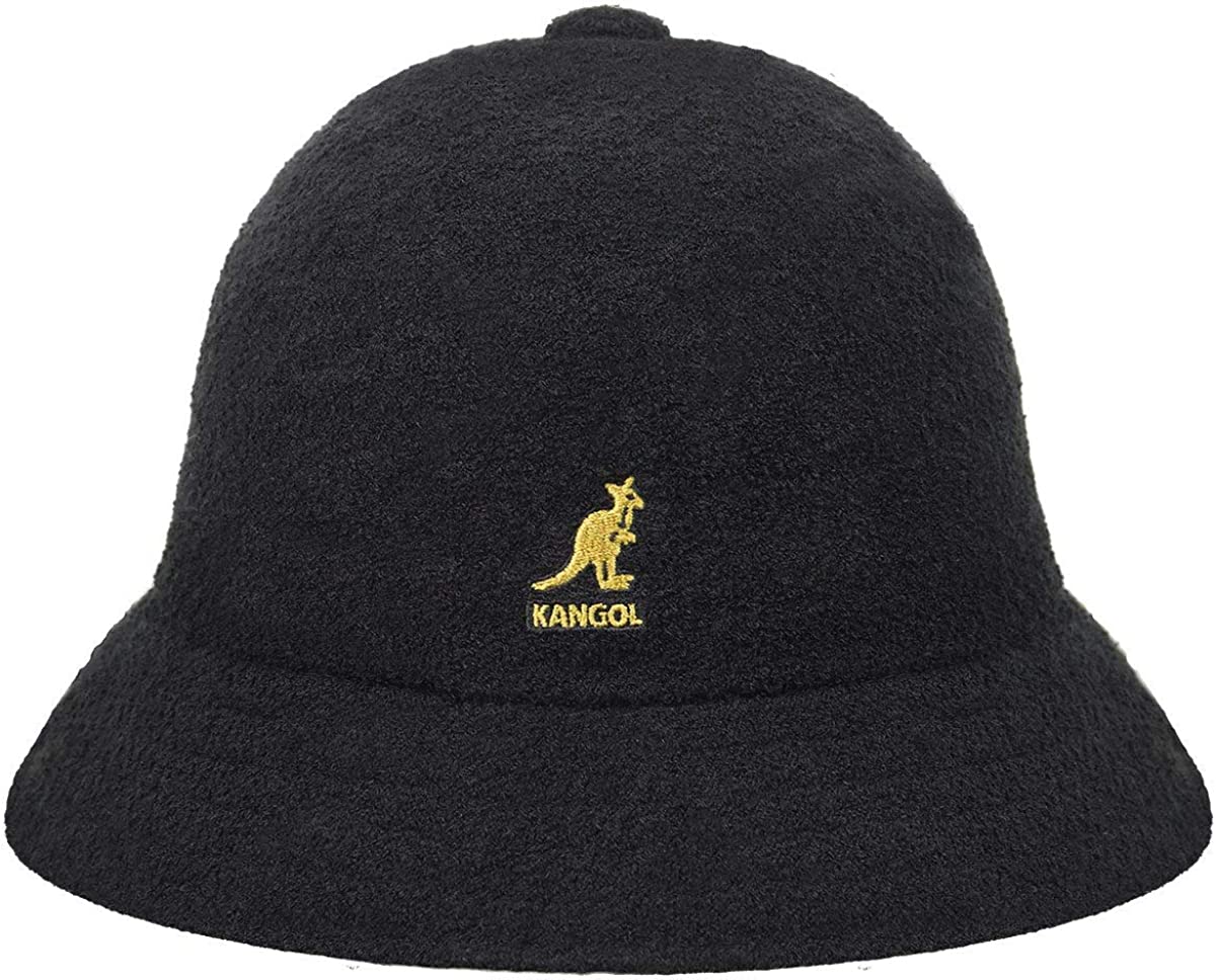 Kangol Bucket Bermuda Unisex Hat - Black/Gold - S