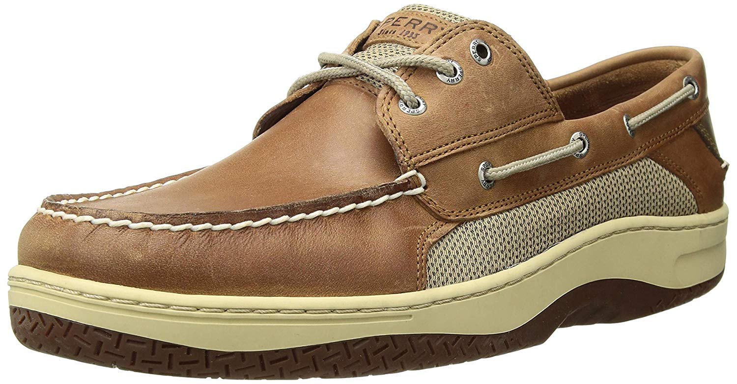 Sperry Mens Billfish 3-Eye Boat Shoe - Dark Tan - Size 11.5