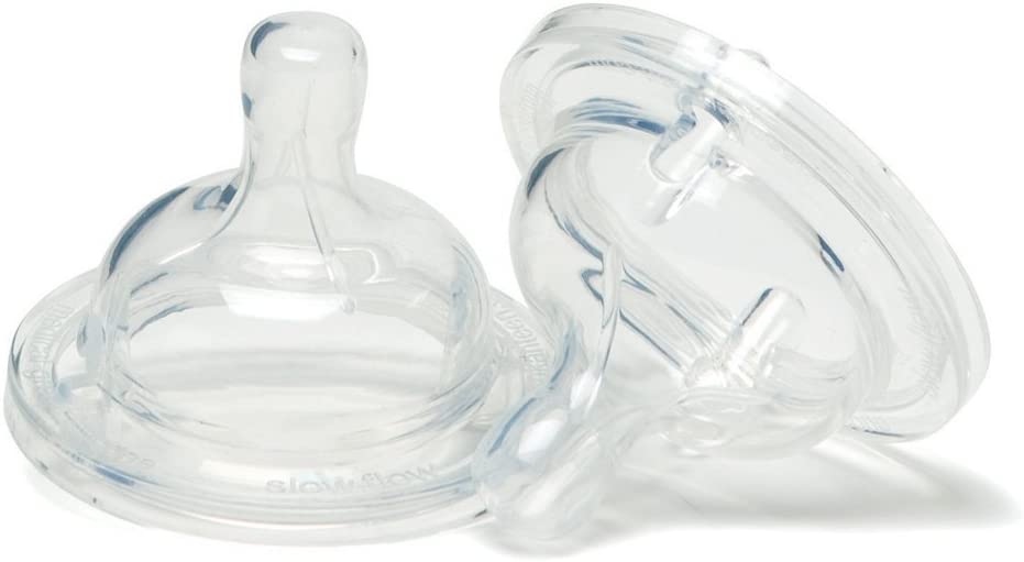 Klean Kid Kanteen Medium Flow Silicone Nipple - Pack of 2 - Clear -
