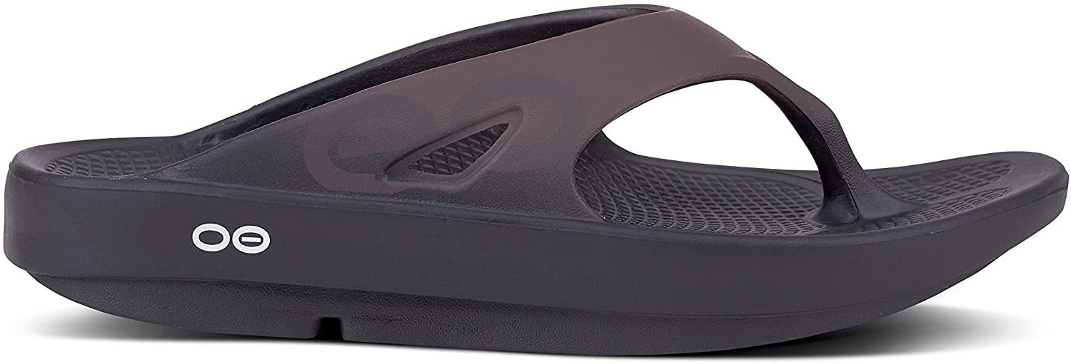 OOFOS Unisex Ooriginal Sport Thong Flip Flop Sandal - Brown - M7/W9