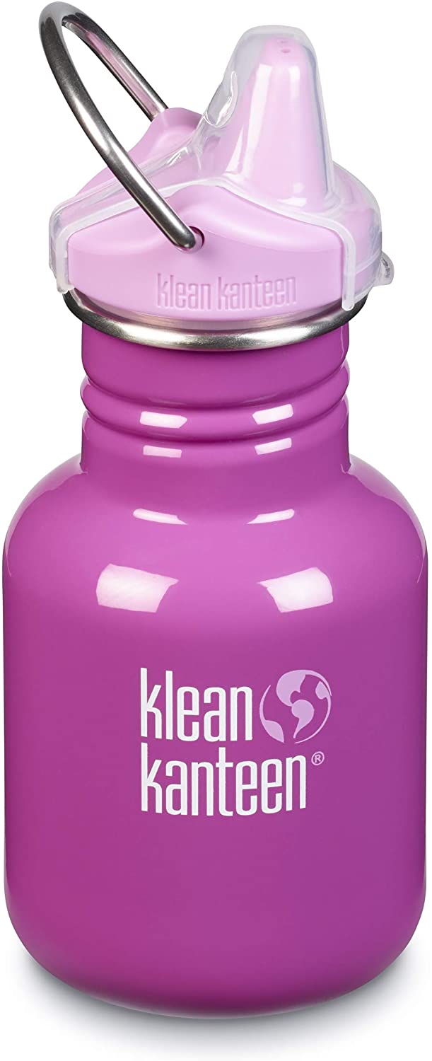 Klean Kanteen Kid Classic 12oz with Kid Sippy Cap - Bubble Gum
