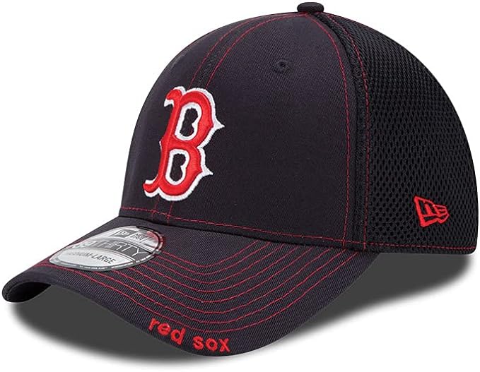 New Era MLB Boston Red Sox Neo Fitted Baseball Cap - Navy - Medium/Large