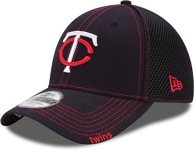 New Era MLB Minnesota Twins Neo Fitted Baseball Cap - Navy - Medium/Large