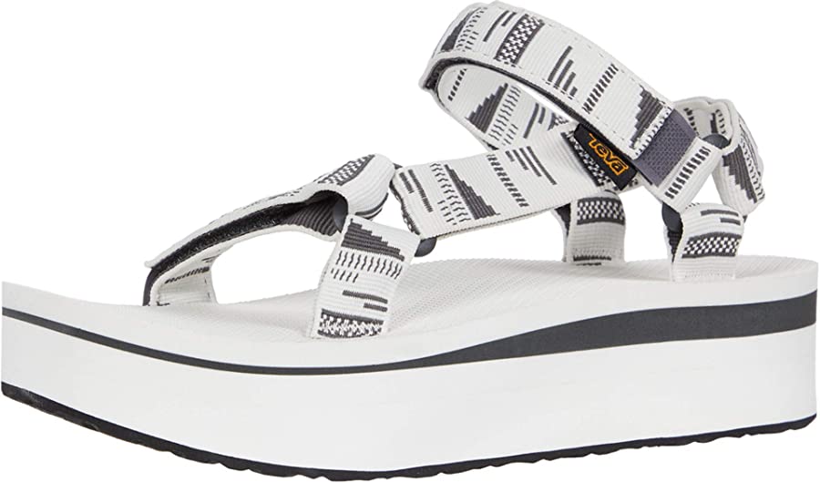 Teva Flatform Universal Sandal - Chara Bright White - 8