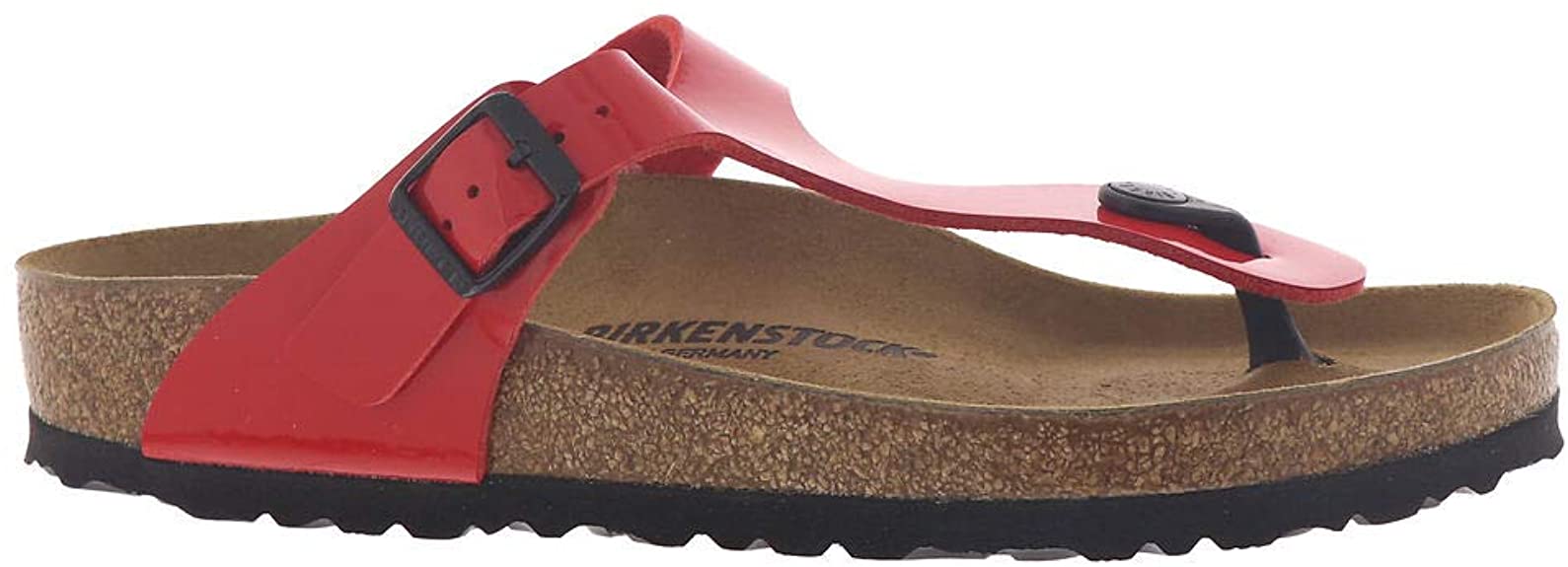 Birkenstock Gizeh Birko-Flor Patent - Womens - Thong Sandals - Cherry - 42