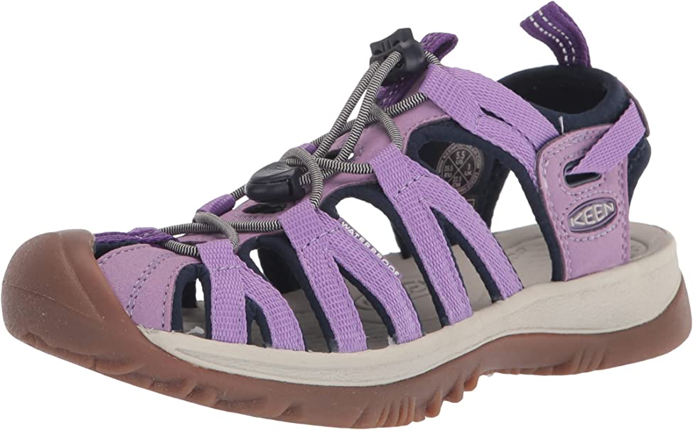 KEEN Womens Whisper Closed Toe Sport Sandals - Chalk Violet/English Lavender - 8
