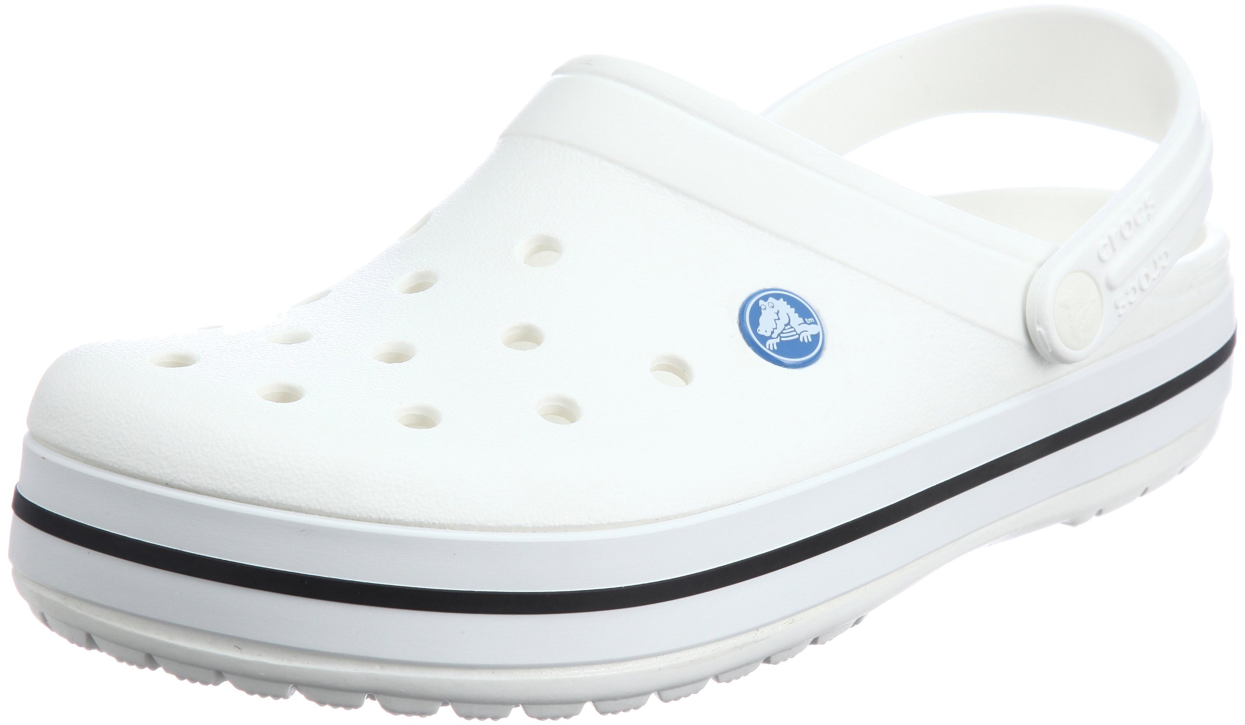 Crocs Unisex Crocband Clogs - White - M12
