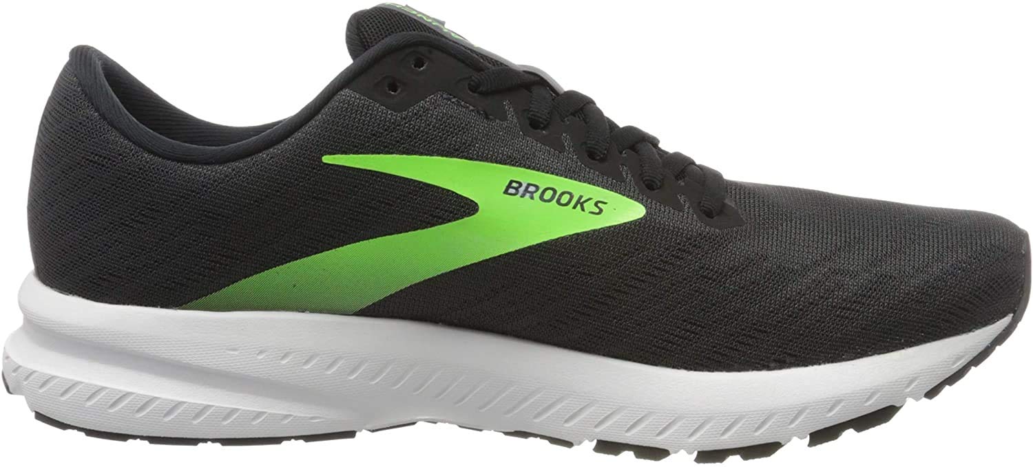 Brooks Launch 7 Mens Running Shoe - Ebony/Black/Gecko - 10.5