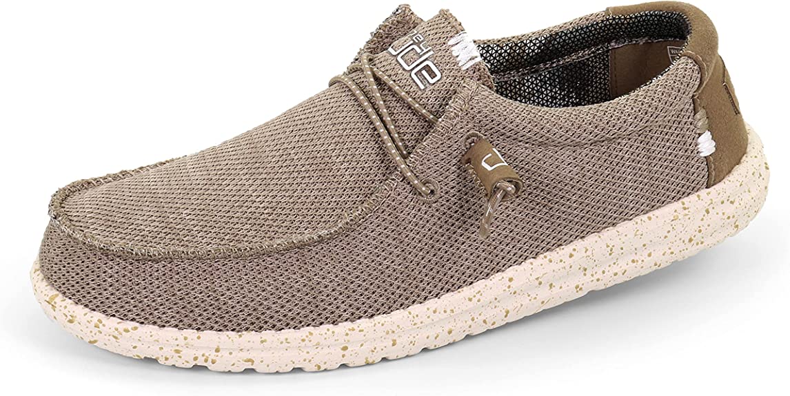 Hey Dude Mens Wally Sox Shoes - Sand - 8